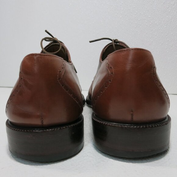 Vintage Salvatore Ferragamo Leather Dress Footwear Oxford Shoes Mens Footwear 8 - Picture 5 of 7